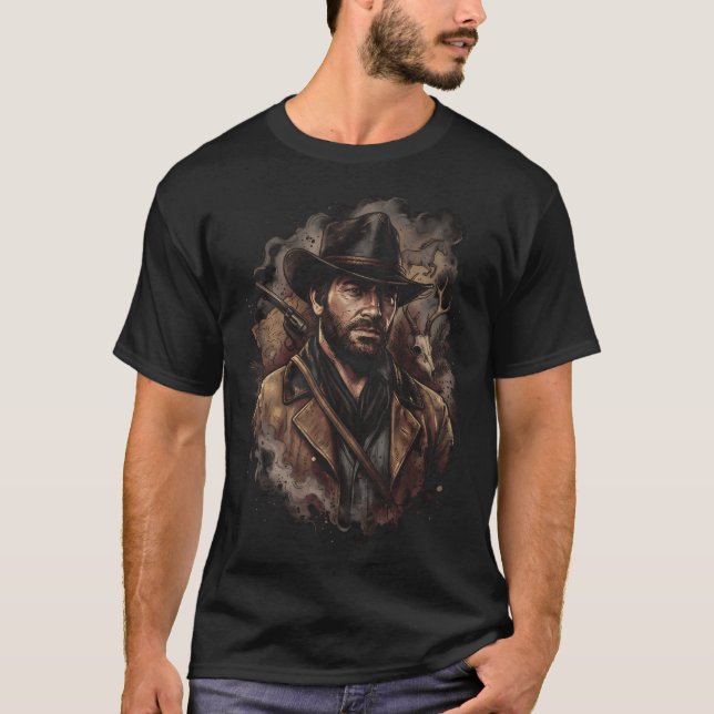 Camiseta Arthur Morgan Red Dead Redemption 2 Blackwater Ass (Frente)