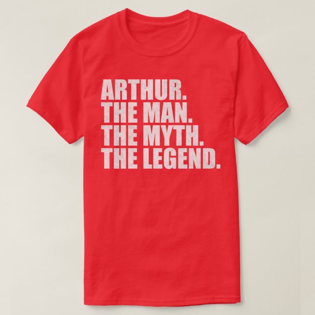 Camiseta Arthur Nome Arthur Arthur Nome Arthur Nome dado (Frente do Design)