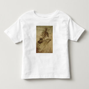 Camiseta Arthur Rackham Rinoemaidens provocando o Alberic