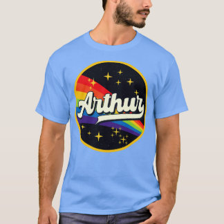 Camiseta Arthur Rainbow No Estilo De Vintage Espacial