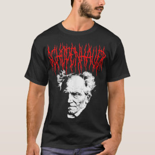 Camiseta Arthur Schopenhauer DeathMetal Estilo Filosofia De
