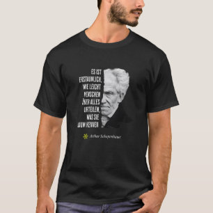 Camiseta Arthur Schopenhauer Filosofia Citação Aniversário 