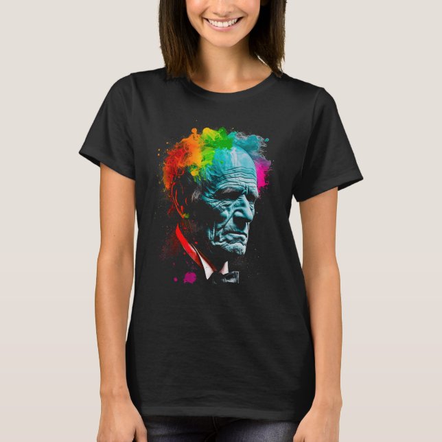 Camiseta Arthur Schopenhauer Philosopher Alemão (Frente)