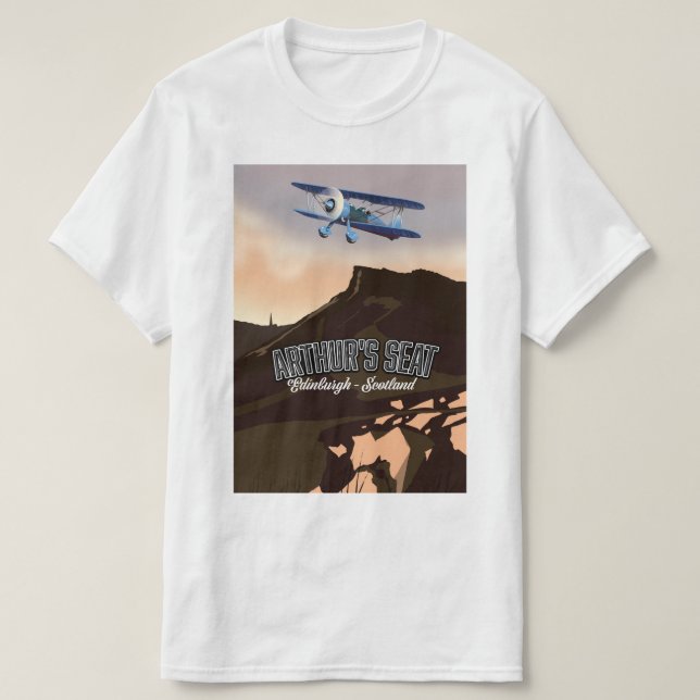 Camiseta Arthur's Seat Edinburgh Scotland (Frente do Design)