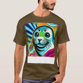 Camiseta Ártico Aura Weddell Seal Art Polar Elegance