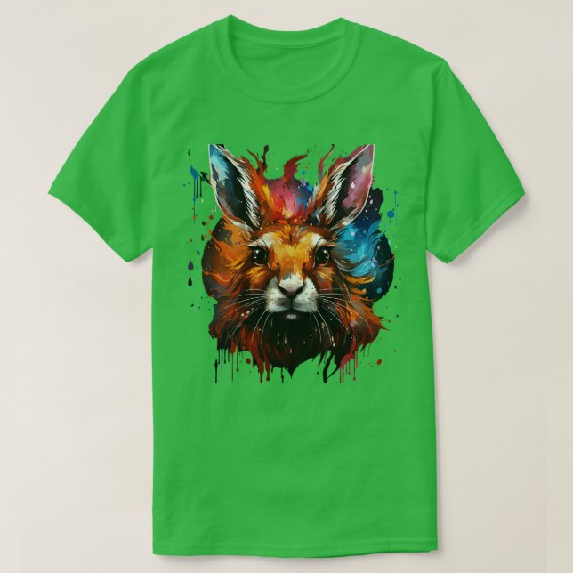 Camiseta Artico Hare Rainbow (Frente do Design)