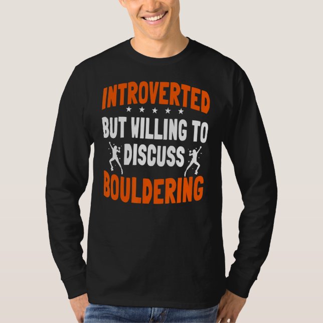 Camiseta Artificial do Clima de Boulderer Introduzido (Frente)