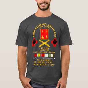 Camiseta Artilharia da 43ª Divisão Flak Kaserne Augsburg Ge
