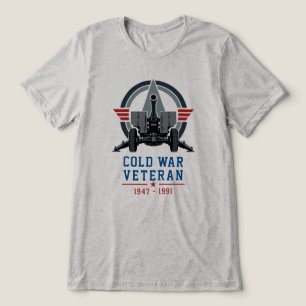 Camiseta Artilharia da Guerra Fria Veterano Canhão Militar