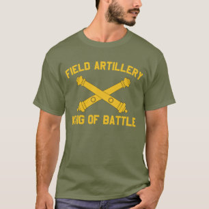Camiseta Artilharia De Campo Rei Da Insígnia Da Seção De Ba