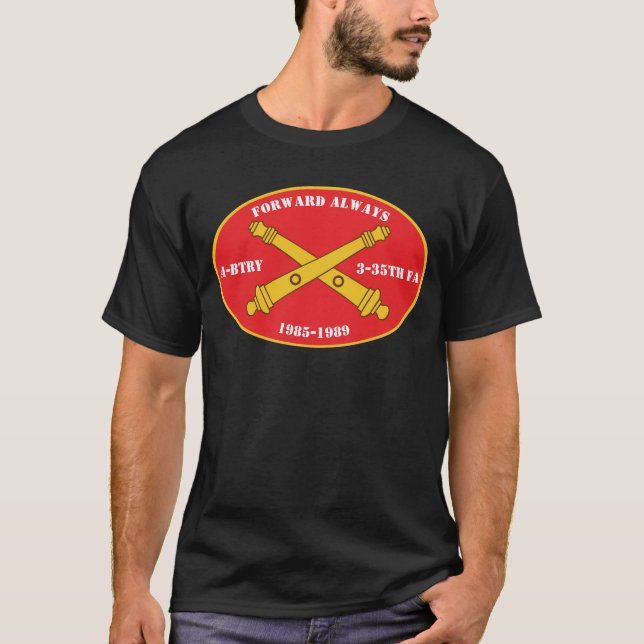 Camiseta Artilharia de exército de campanha - unidade, (Frente)