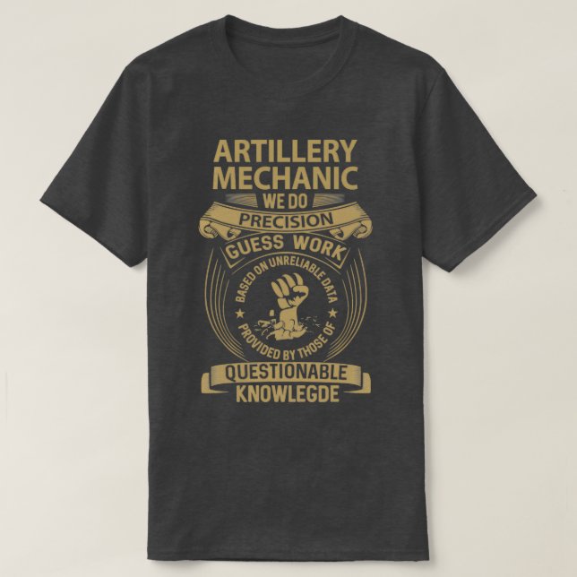 Camiseta Artilharia MecânicaTShirt (Frente do Design)