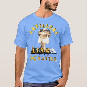 Camiseta Artilharia Rei da Batalha com Explosão Atômica