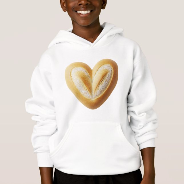 Camiseta Artisan Baked Bread Heart Roll Sculpture (Frente)