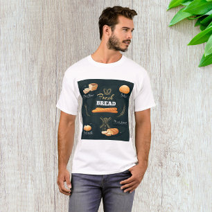 Camiseta Artisan Bread Bakery Loaf Rolls Baguette