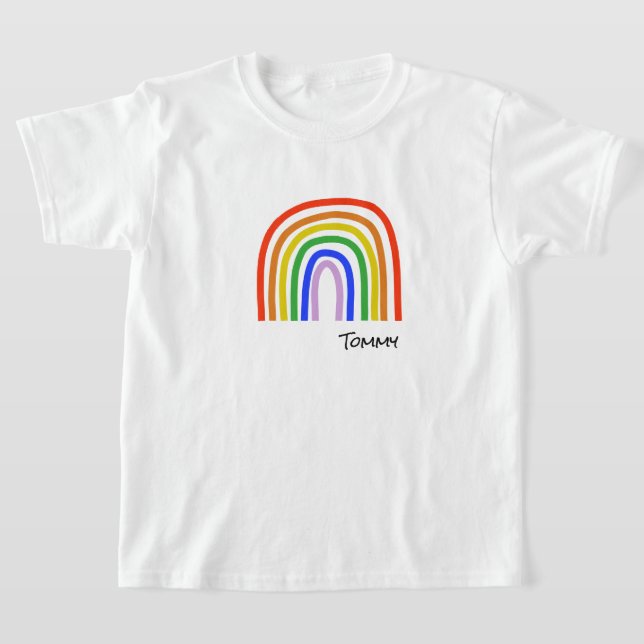 Camiseta Artisan Rainbow Kids NAME Diversão Colorida (Postura )