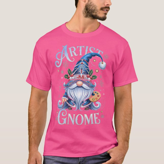 Camiseta Artist Gnome Christmas Festive Creative Magic (Frente)