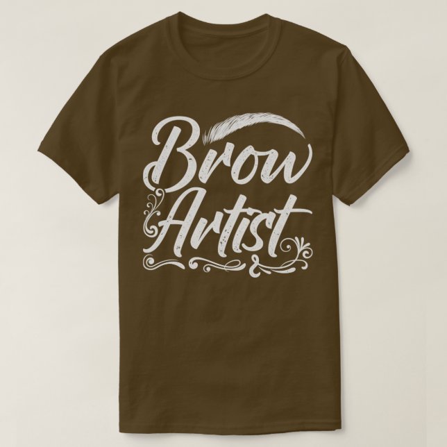Camiseta Artista Cosmético Brow Technician (Frente do Design)