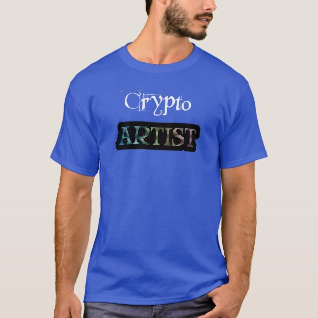 Camiseta Artista Criptográfico Escuro (Frente)
