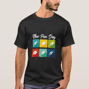 Camiseta Artista da Caligrafia do Novo Dia da Caneta