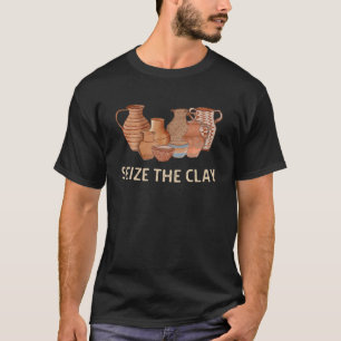 Camiseta Artista da Cerâmica Engraçado Agita Os Homens De C