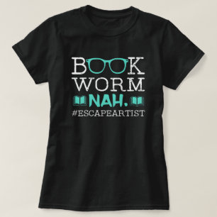 Camiseta Artista da Fuga Minhoca de Livro Divertido Biblióf