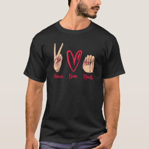 Camiseta Artista da Paz e Amor Unhas Manicurista Nail Techn