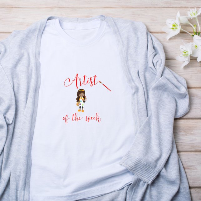 Camiseta Artista da Semana com Camisa-Pincel (Criador carregado)