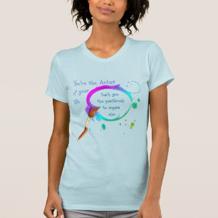 Camiseta Artista da sua própria citação Inspiracional
