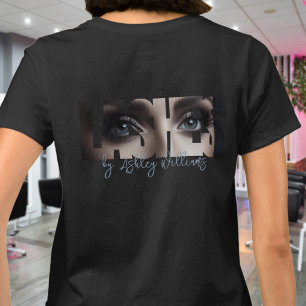 Camiseta Artista da tipografia moderna "LASHES by"