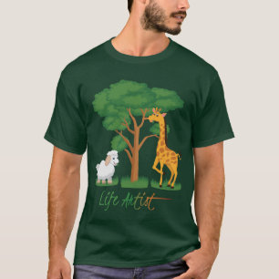 Camiseta Artista da Vida: Meme Engraçado de Ovelha, c/ Gira