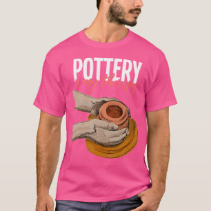 Camiseta Artista de Cerâmica com Slogan Divertido