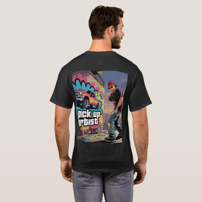 Camiseta Artista de coleta e Grafite urbano (Parte Traseira Completa)