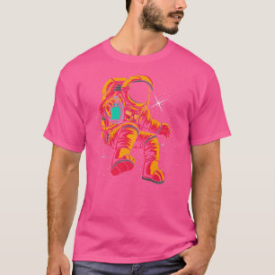 Camiseta Artista de Grafite do Astronauta Street Art Rap de