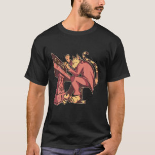 Camiseta Artista de Jazz Musical do Piano Especial Blues