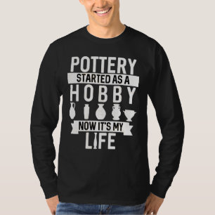 Camiseta Artista de Pote cerâmico de potência Kiln Clay Des