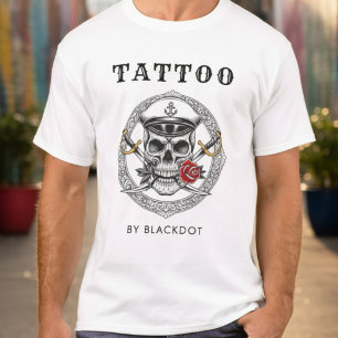 Camiseta Artista de Tatuagem Profissional Estúdio de Tatuag