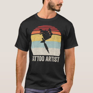 Camiseta Artista De Tatuagem Retroativa Tinta Vintage Tat M