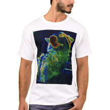 Artista desenhou T-shirt, Gonzo, o Cão Cósmico