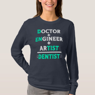 Camiseta Artista Engenheiro Dentista Higienista Dental
