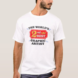 Camiseta Artista Gráfico Apreciação Engraçada Piada de Trab