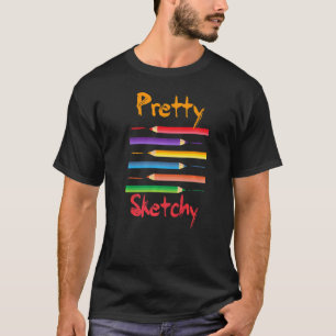 Camiseta Artista Gráfico bonito Desenhado Cita Artista Lega