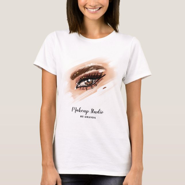 Camiseta Artista Marrom Olhos Longos (Frente)