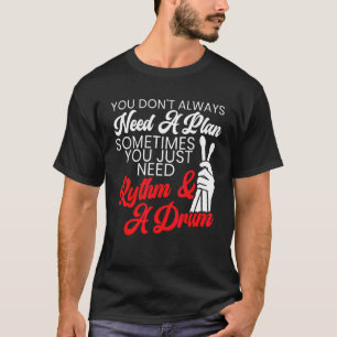 Camiseta Artista Musical Drummer Instr
