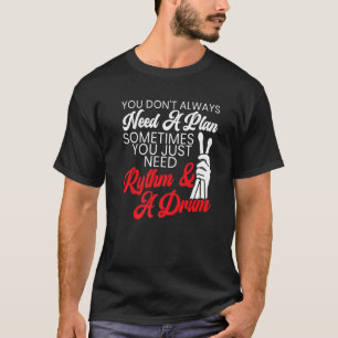 Camiseta Artista Musical Drummer Instr