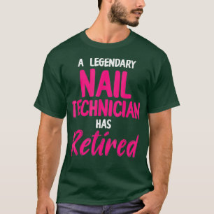 Camiseta Artista Nail Technician Aposentado
