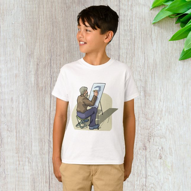 Camiseta Artista No Trabalho (Criador carregado)