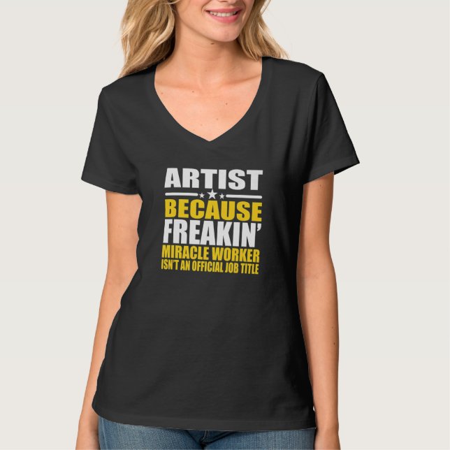 Camiseta Artista Para Colega de Trabalho (Frente)