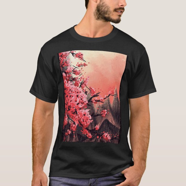 Camiseta Artista Sakura Cherry Blossom (Frente)