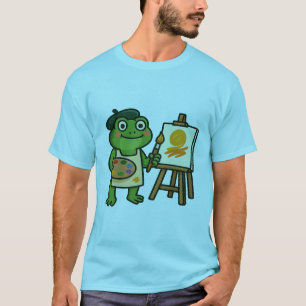 Camiseta Artista sapo - Salto. Tinta. Repita.   Criativo En